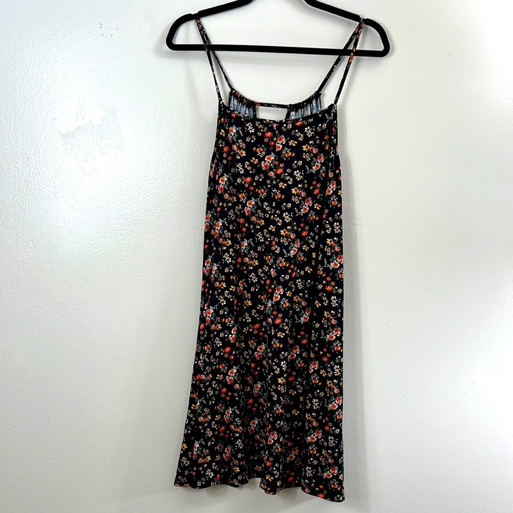 Obsession Dress Women's Size 1X Multicolored Floral Spaghetti Straps